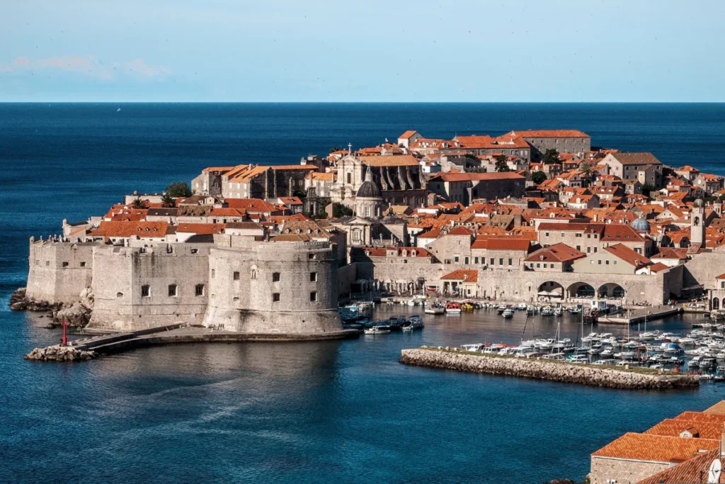 Dubrovnik old town city walls, one of the top places to visit in Croatia