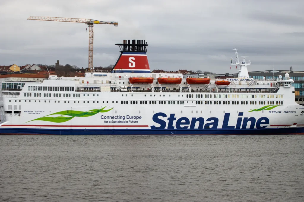 Car ferry between Belfast and Cairnryan