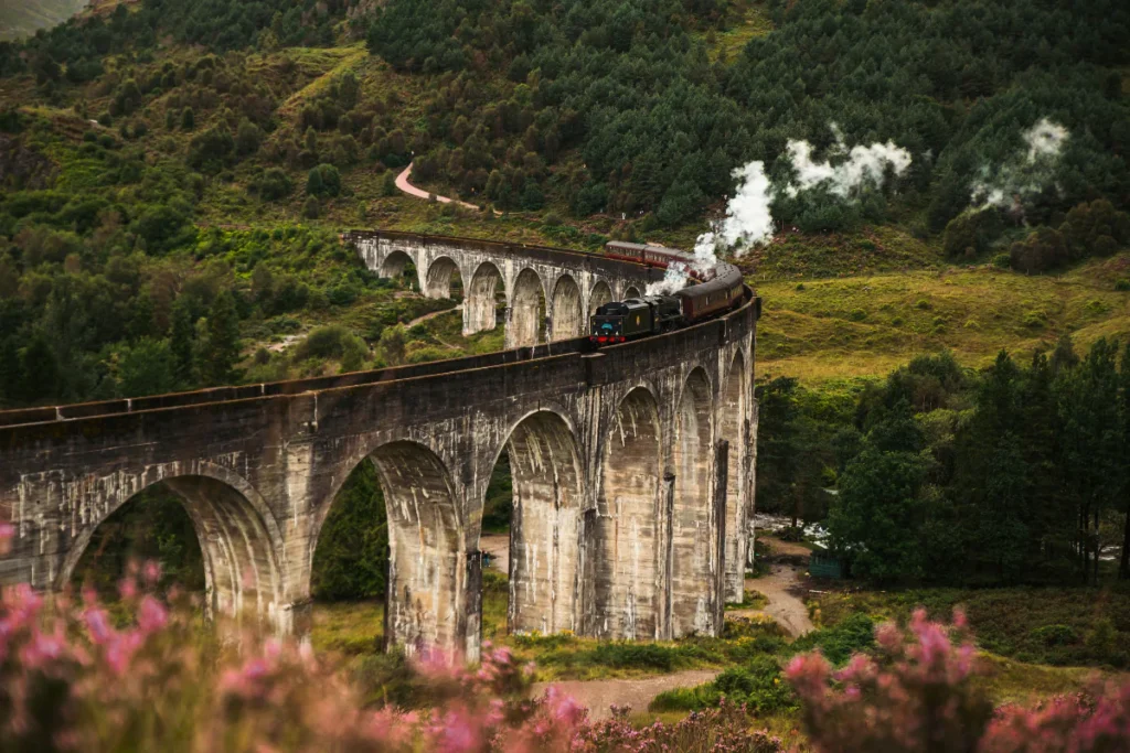 Glenfinnan Viaduct in the Scottish Highlands