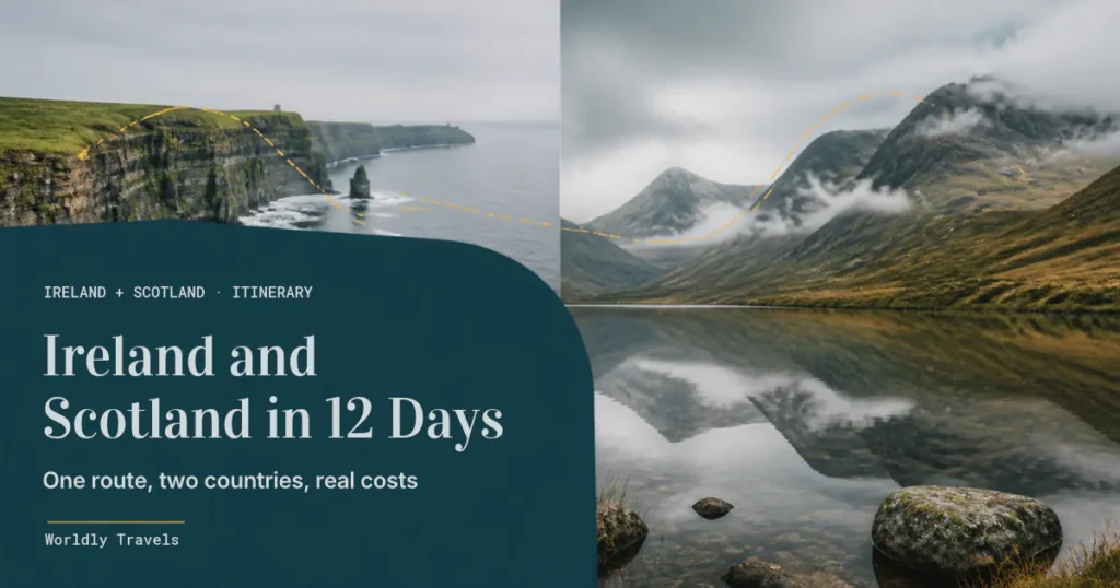 Ireland and Scotland itinerary with the Cliffs of Moher and the Scottish Highlands