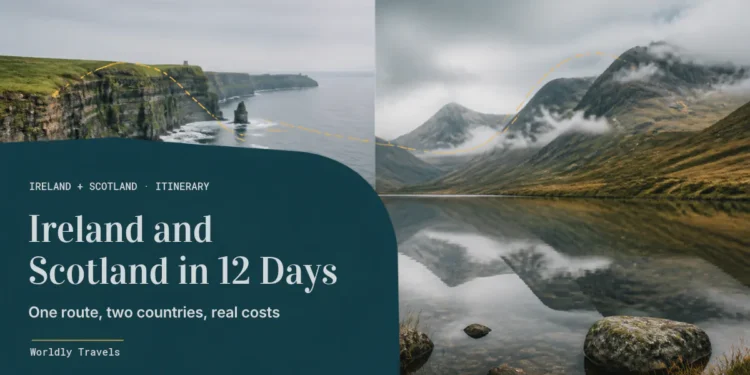 Ireland and Scotland itinerary with the Cliffs of Moher and the Scottish Highlands
